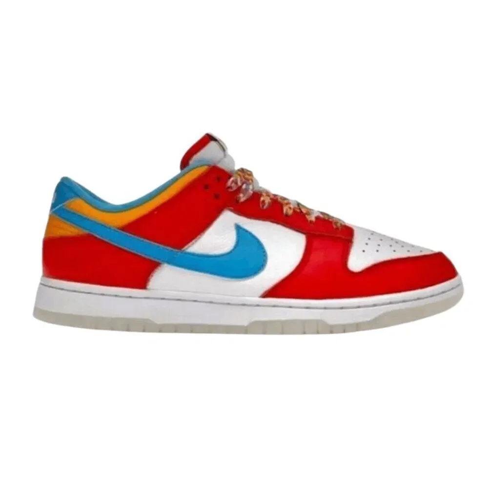 NIKE Dunk Low QS 'Lebron James Fruity Pebbles' Sneakers Size 10
